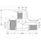 World Wide Fittings JIC to Male Pipe Run Tee Stainless Steel 2605X04X02X04SS - alternate 1